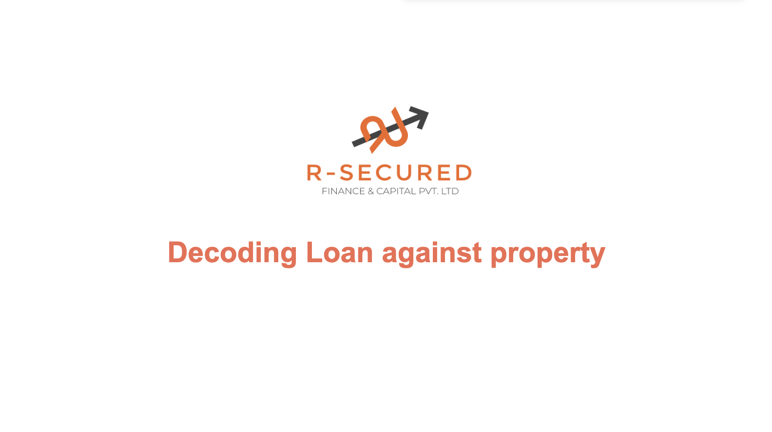 R Secured Finance | Blog | All rights reserved